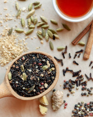 Decaffeinated ** Black Tea -Masala Chai -  4 oz loose tea - Spiced Black Tea to be steeped with milk/cream and sugar - a new favorite among our customers!