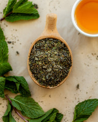 Green - Mint To Be - 4 oz loose tea - A clear refreshing green tea with spearmint