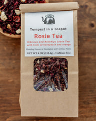 Herbal - Rosie Tea - 4 oz loose tea - Fruity - Hibiscus and Rosehip Tea - the Customers #1 favorite!