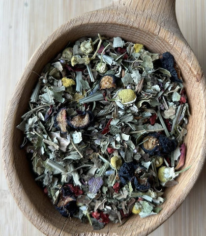 Peaceful Lull (Nighttime Herbal Tea) - 3 oz - Calming botanicals with bright fruit notes