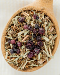 Summer Blueberry Tea - Maine summer in a cup - Tulsi, lemongrass and Maine blueberries.3 oz bag Herbal Tea