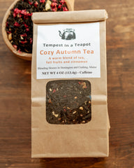 Black Tea - Cozy Autumn Day - 4 oz loose Tea with warm flavors of the fall season - apples, ginger, cinnamon