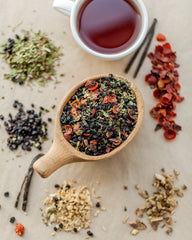 Herbal - Hug in a Mug - 4 oz loose tea - Just in time for cold and flu season - Echinacea and Elderberry Tea!