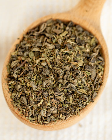 Green - Mint To Be - 4 oz loose tea - A clear refreshing green tea with spearmint