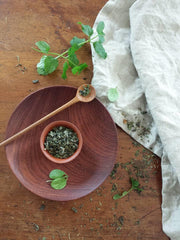 whole leaf green mint tea