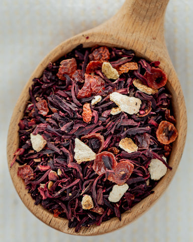 Herbal - Rosie Tea - 4 oz loose tea - Fruity - Hibiscus and Rosehip Tea - the Customers #1 favorite!