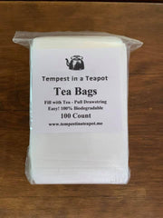 #1 Tea Bags (Empty) for you to fill with your favorite loose tea.